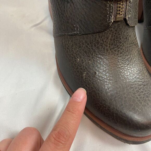 Korks Kork Ease Richard Black Leather Heeled Buckle Ankle Boots Womens Size 7.5 - Picture 4 of 7